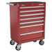 Sealey Rollcab 7 Drawer with Ball-Bearing Slides Red AP33479 Sealey - Town Tools 