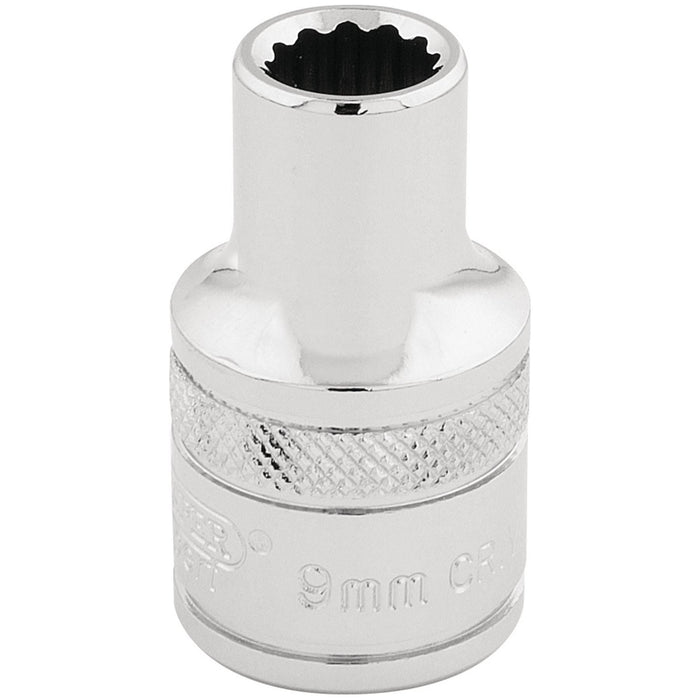 Draper HI-TORQ 12 Point Socket, 1/2" Sq. Dr., 9mm 33089 Draper - Town Tools 