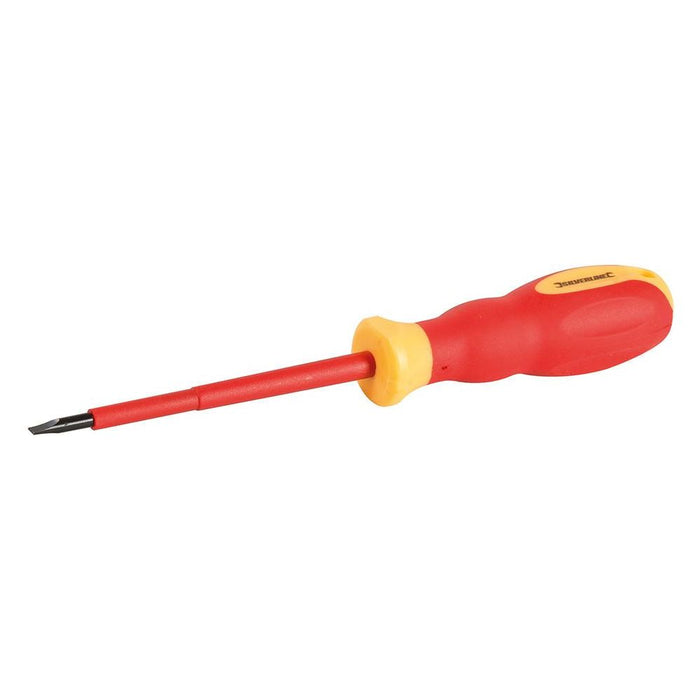 Silverline VDE Soft-Grip Electricians Screwdriver Slotted 0.8 x 4 x 100mm