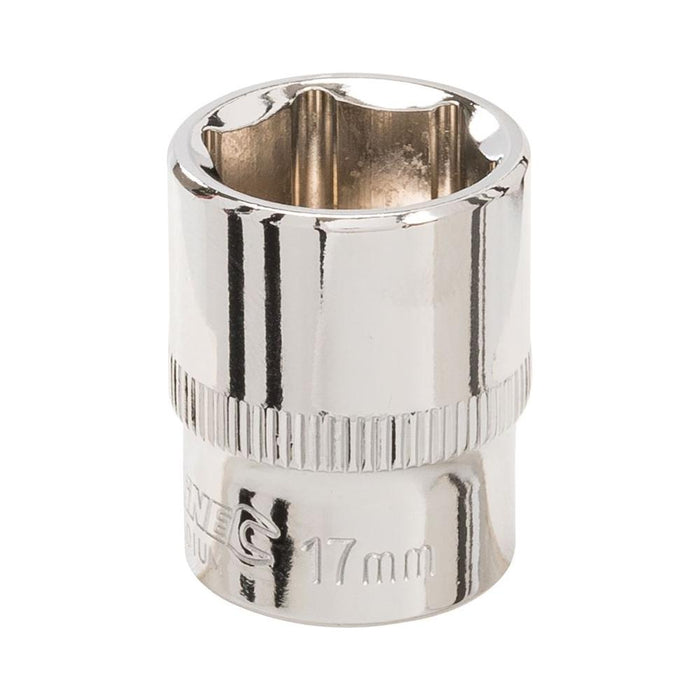Silverline Socket 3/8" Drive 6pt Metric 17mm Silverline - Town Tools 