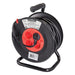 Powermaster European Type F Schuko Cable Reel 230V 16A 25m 4 CEE 7/4 Sockets PowerMaster - Town Tools 