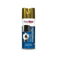 Plastikote Brilliant Metallic Spray Gold 400ml
