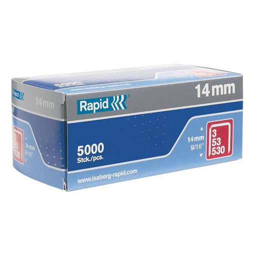 Rapid 53/14B 14mm Galvanised Staples (Box 5000) Rapid - Town Tools