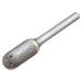Dormer Solid Carbide Rotary Bright Burr Ball Nosed Cylinder 12.7 x 6mm Dormer - Town Tools