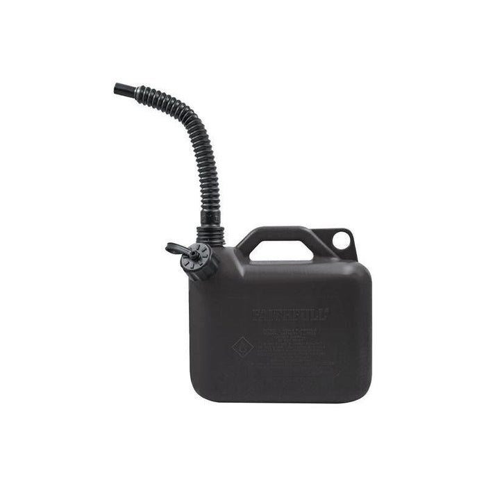 Faithfull Plastic Fuel Can Black 5 litre Faithfull - Town Tools