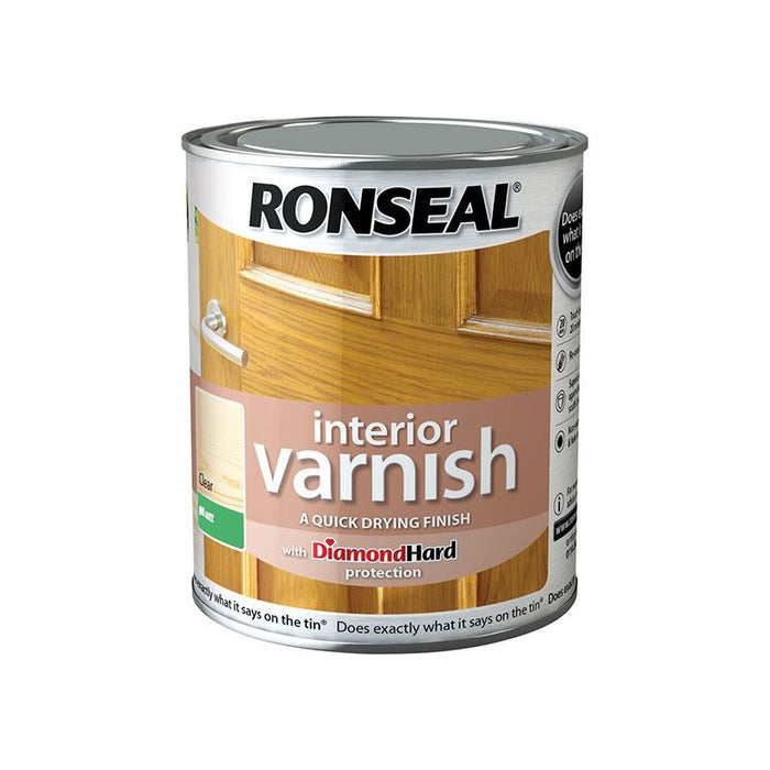 Ronseal Interior Varnish Quick Dry Matt Clear 2.5 litre Ronseal - Town Tools