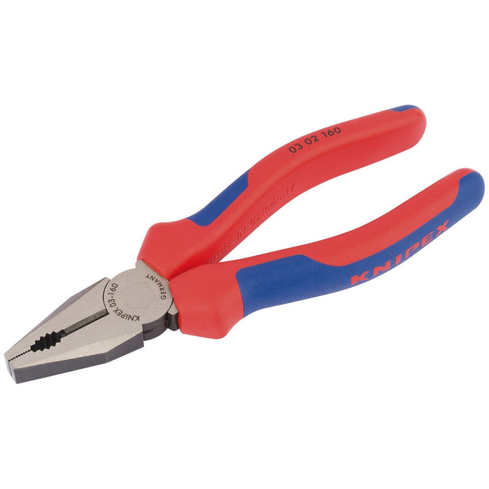 Draper Knipex 03 02 160 SB Combination Pliers - Heavy Duty Handle, 160mm 49170 Draper - Town Tools 