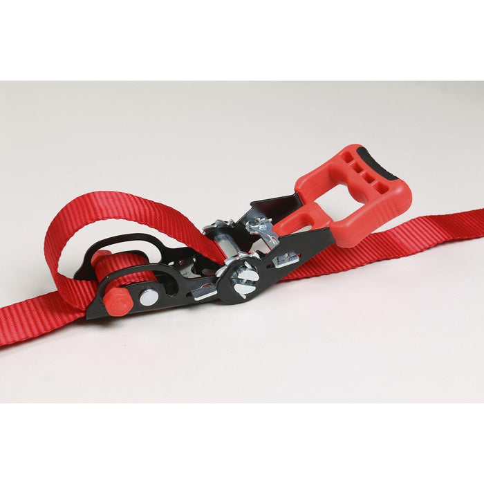 Sealey Slide Ratchet Tie Down 32mm x 3m Polyester Webbing with S-Hooks 1200kg Br Sealey - Town Tools 