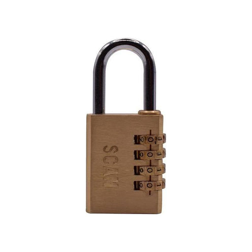Scan Brass Combination Padlock 38mm Scan - Town Tools