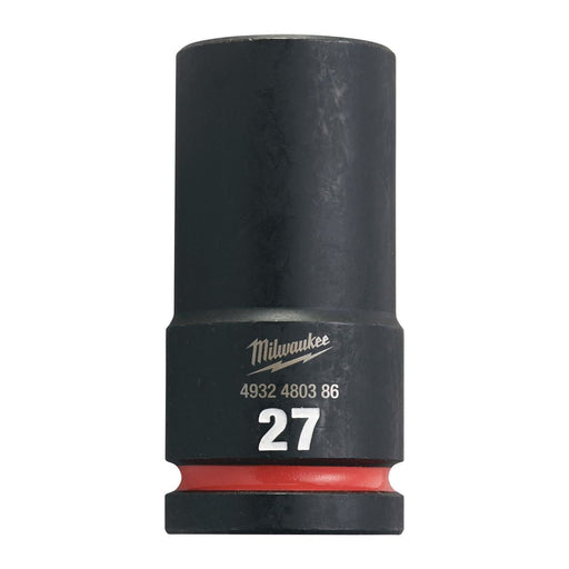 Milwaukee 27Mm 3/4 Impact Socket Deep-1Pc Ne 4932480386 Milwaukee - Town Tools