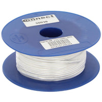 Connect White Thin Wall Single Core Cable 28/0.30 50m 30036