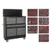 Superline PRO Tool Chest Combination 23 Drawer with 446pc Tool Kit - Black Superline Pro - Town Tools 