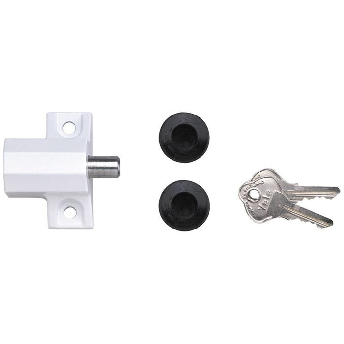 Yale Locks P114 Patio Door Lock White Finish Visi-pack Yale Locks - Town Tools