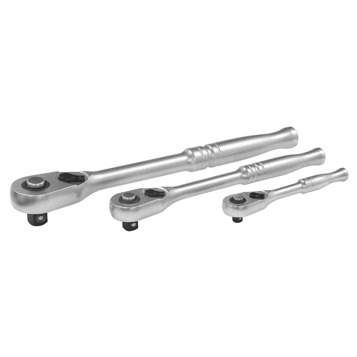 Premier Platinum Pear-Head Ratchet Wrench Set with Flip Reverse 3pc Sealey Premier Platinum - Town Tools 