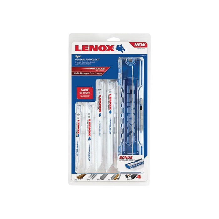 Lenox General-Purpose Reciprocating Saw Blade Kit, 9 Piece LENOX - Town Tools