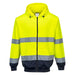 Portwest Two-Tone Zip Front Hoodie - Yellow/Navy - Small Portwest - Town Tools 