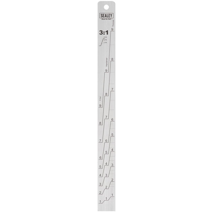Sealey Aluminium Paint Measuring Stick 1:1/3:1 PA07 Sealey - Town Tools 