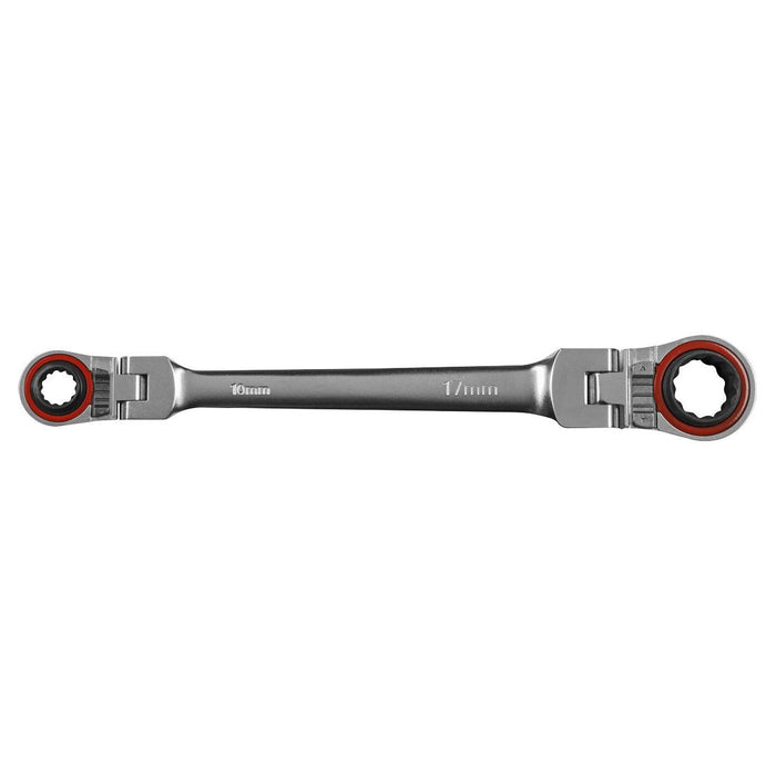 Sealey Ratchet Ring Spanner 4-in-1 Flexi-Head Reversible Metric Platinum Series Sealey - Town Tools 