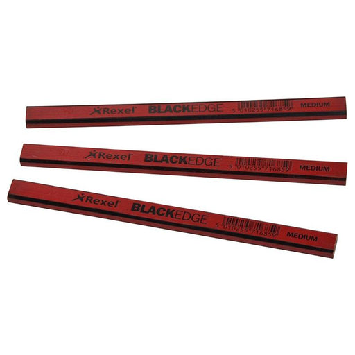Blackedge Carpenter's Pencils - Red / Medium (Card 12) Blackedge - Town Tools