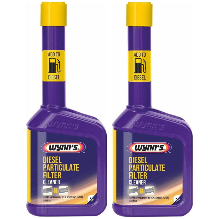 2x Wynn's Diesel Particulate Filter DPF Cleaner Purple 325ml Ultra Fast Wynns - Town Tools 