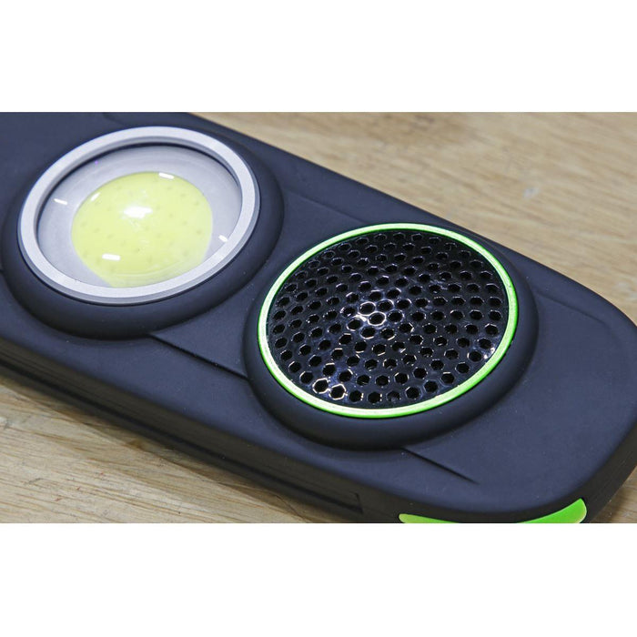 Sealey Rechargeable Torch with Wireless Speaker 10W COB LED Display Box of 10 Sealey - Town Tools 