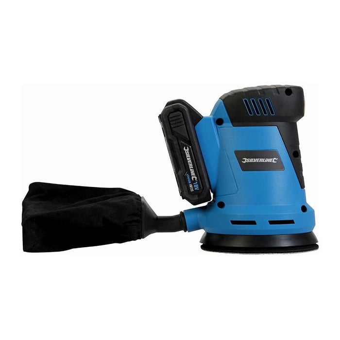 Silverline 18V Random Orbit Sander 125mm 18V Silverline - Town Tools 