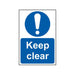 Scan Keep Clear - PVC Sign 200 x 300mm Scan - Town Tools