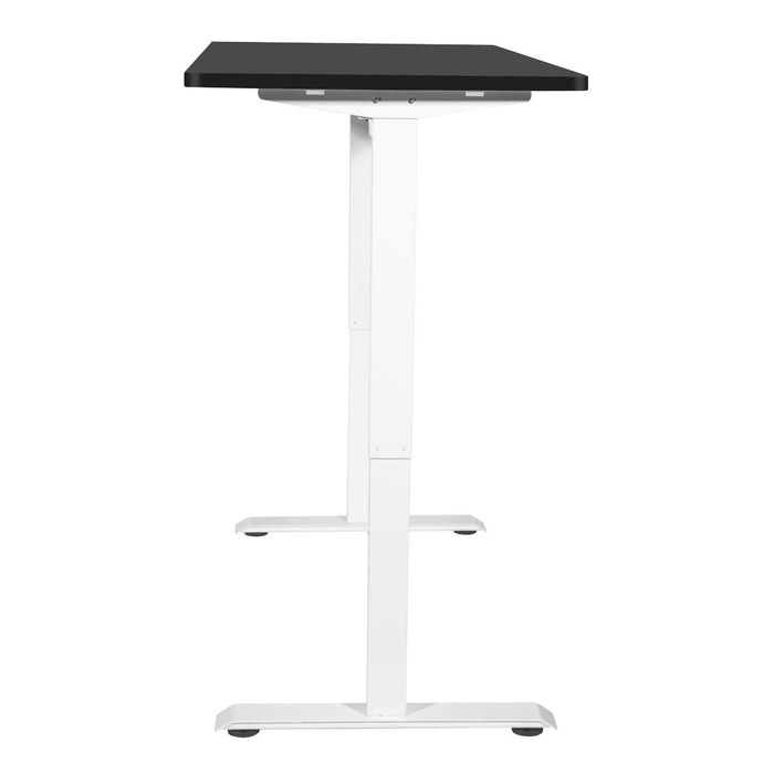 Dellonda Single Motor Adjustable-Height Electric Sit/Stand Desk - Black Desktop