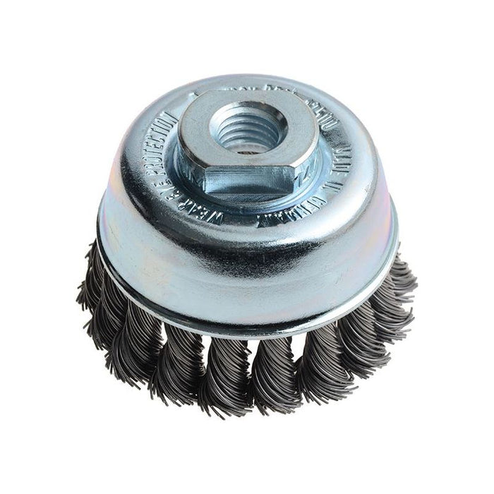 Lessmann Knot Cup Brush 65mm M14x2.0, 0.50 Steel Wire Lessmann - Town Tools