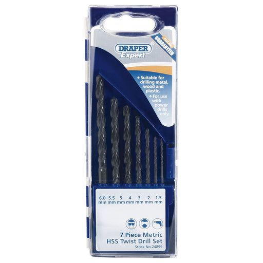 Draper Metric HSS Drill Set (7 Piece) 24899 Draper - Town Tools 