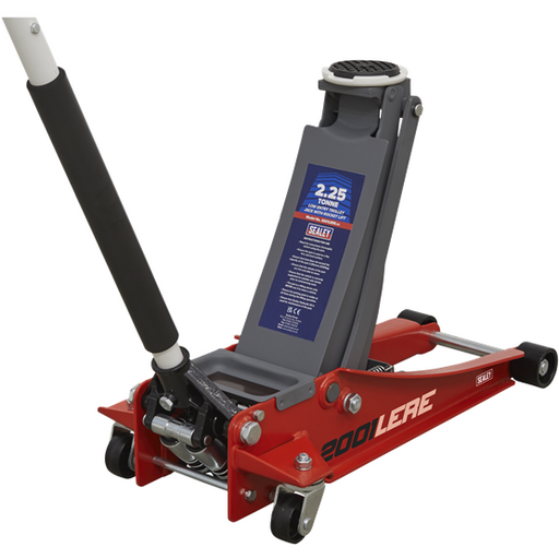 Sealey Trolley Jack 2.25 Tonne Low Profile Rocket Lift Red 2001LERE Sealey - Town Tools 