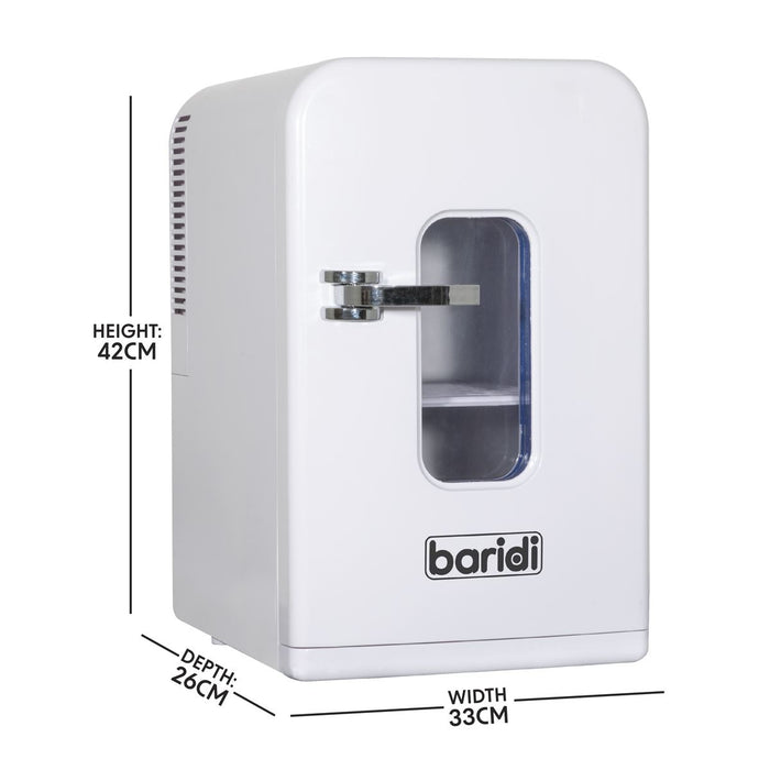 Baridi 15L Mini Fridge Cooler/Warmer 12V/230V - White Baridi - Town Tools 