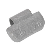 Sealey Wheel Weight 15g Hammer-On Plastic Coated Zinc for Alloy Wheels Pack of 1