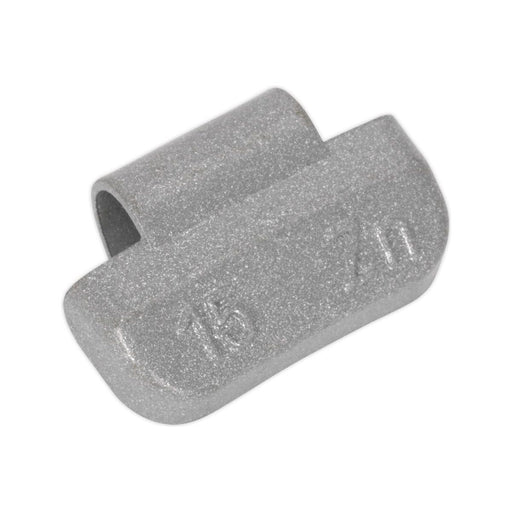 Sealey Wheel Weight 15g Hammer-On Plastic Coated Zinc for Alloy Wheels Pack of 1 Sealey - Town Tools 