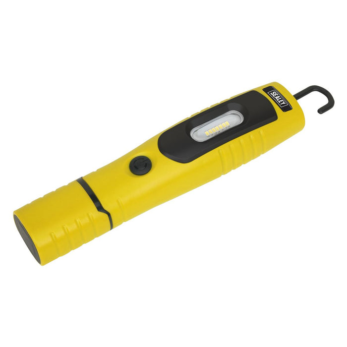 Sealey Rechargeable 360 Inspection Light 7 SMD & 3W SMD LED Yellow Lithium-ion Sealey - Town Tools 