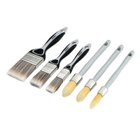 Draper Flat and Round Sash Paint Brush Set (6 Piece) - PB-F/RS-6 Piece