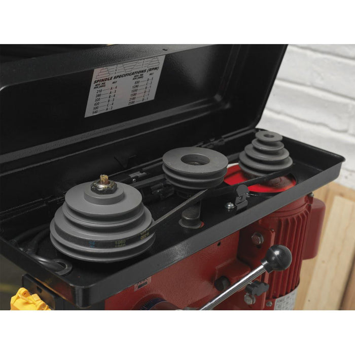 Sealey Pillar Drill Floor 12-Speed 1500mm Height 370W/230V GDM140F Sealey - Town Tools 