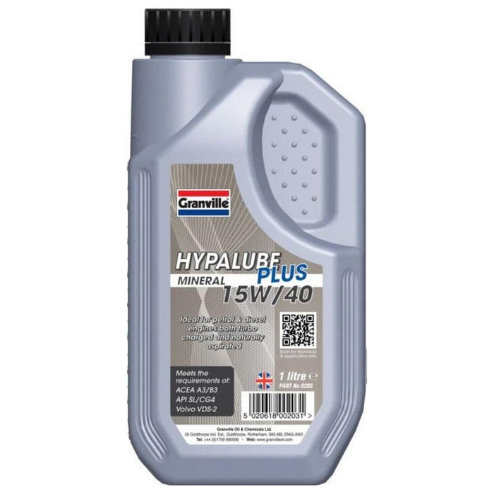 Granville Hypalube Plus 15W 40 Oil 1L High Performance Engine Oil for Diesel Granville - Town Tools 