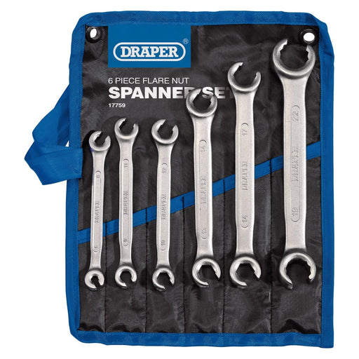 Draper Flare Nut Spanner Set (6 Piece) 17759 Draper - Town Tools 