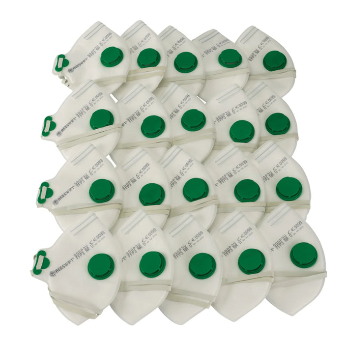 Draper FFP3 Fold Flat Mask SI MOD, White (Pack of 20) - FM/FFP3V/20