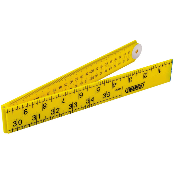 Draper Plastic Folding Rule, 1m - PFR/1M