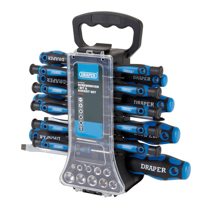 Draper Screwdriver, Socket and Bit Set (49 Piece) - 865/49