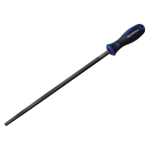 Faithfull Handled Round Second Cut Engineers File 300mm (12in) Faithfull - Town Tools