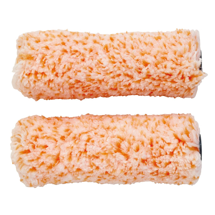 Draper Medium Pile Microfibre Roller Sleeves, 4"/100mm (Pack of 2) - SLEEVE-4MM