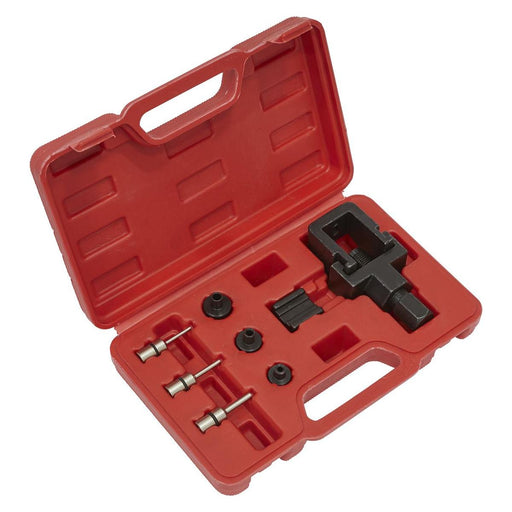Sealey Motorcycle Chain Splitter & Riveting Tool Set Heavy-Duty SMC4 Sealey - Town Tools 