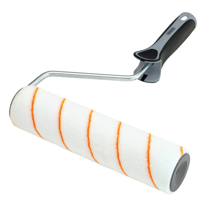 Draper Short Pile Polyester Paint Roller with Soft Grip Handle, 9"/230mm