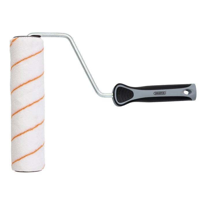 Draper Short Pile Polyester Paint Roller with Soft Grip Handle, 9"/230mm