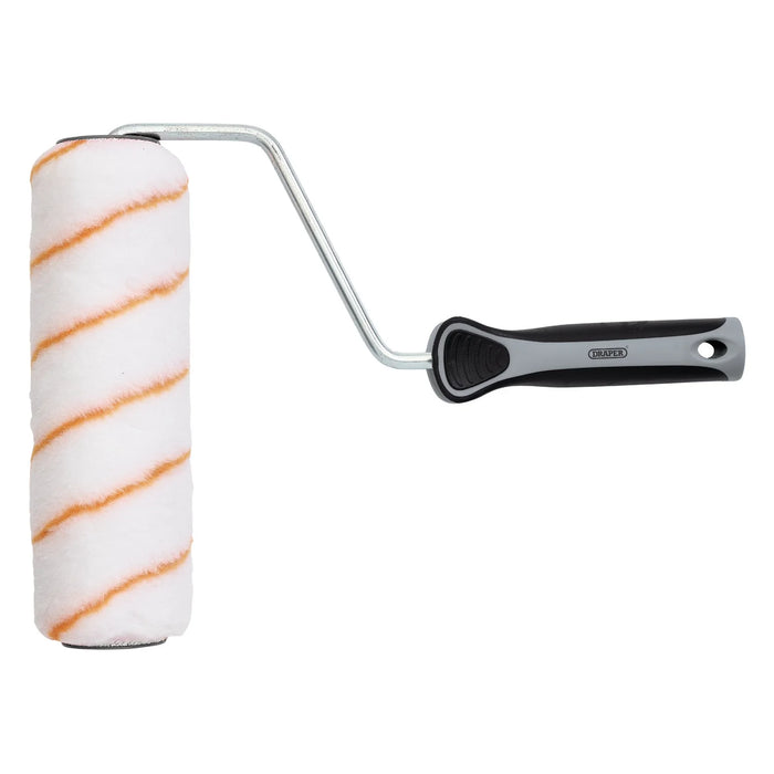 Draper Medium Pile Polyester Paint Roller with Soft Grip Handle, 9"/230mm