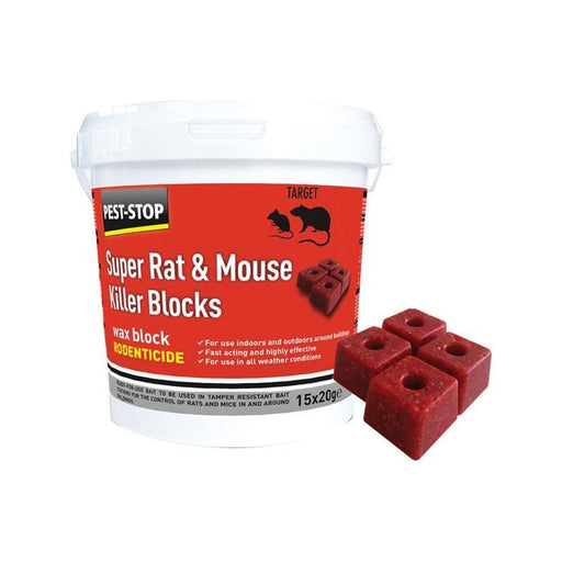 Pest-Stop (Pelsis Group) Super Rat & Mouse Killer Wax Blocks Pest-Stop (Pelsis Group) - Town Tools