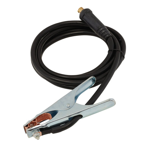 Draper Expert MMA Welding Earth Lead and Clamp with 35/50 Dinse-type Plug, 3m - image 1